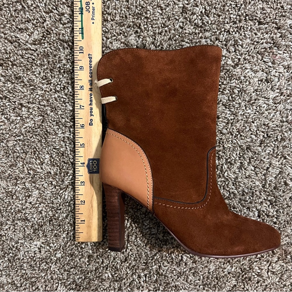 See by Chloe Elegant Brown Suede Ankle Boots size 37 1/2 - Picture 3 of 14